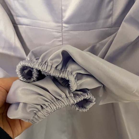 NWT FN All Night Longer Satin Mini Dress in Lilac - Picture 7 of 11